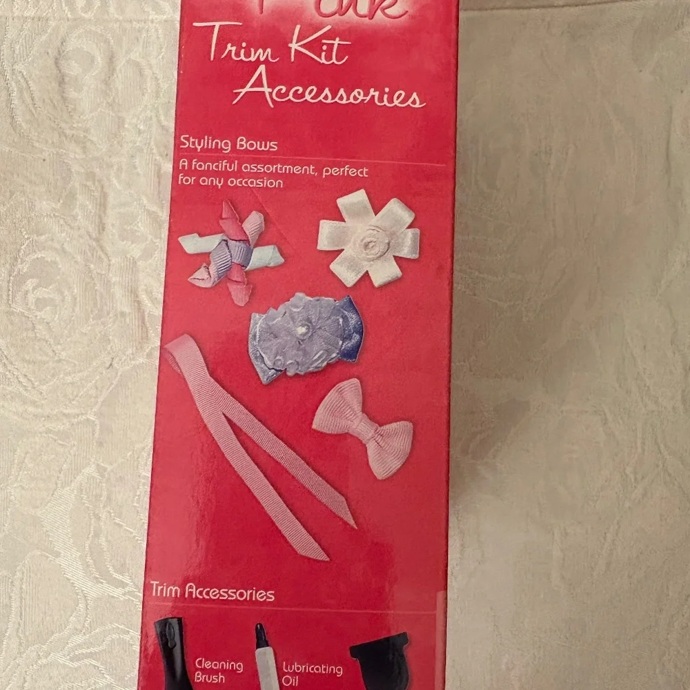 Trim Kit for small dogs including ribbons and bows. NIB
